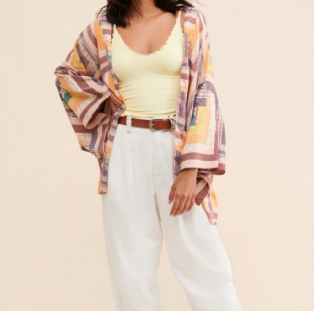 Saachi (Free People) Willow Patchwork Kimono - image 1